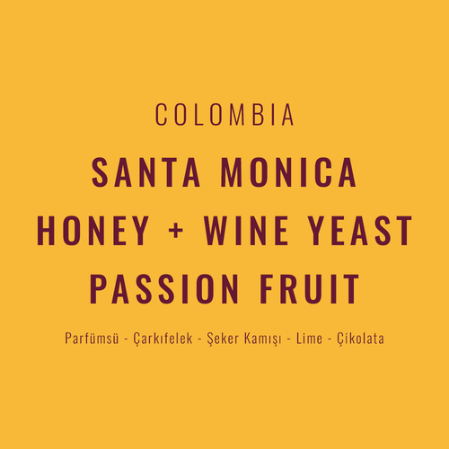 Colombia – Santa Monica Honey + Wine Yeast / Passion Fruit